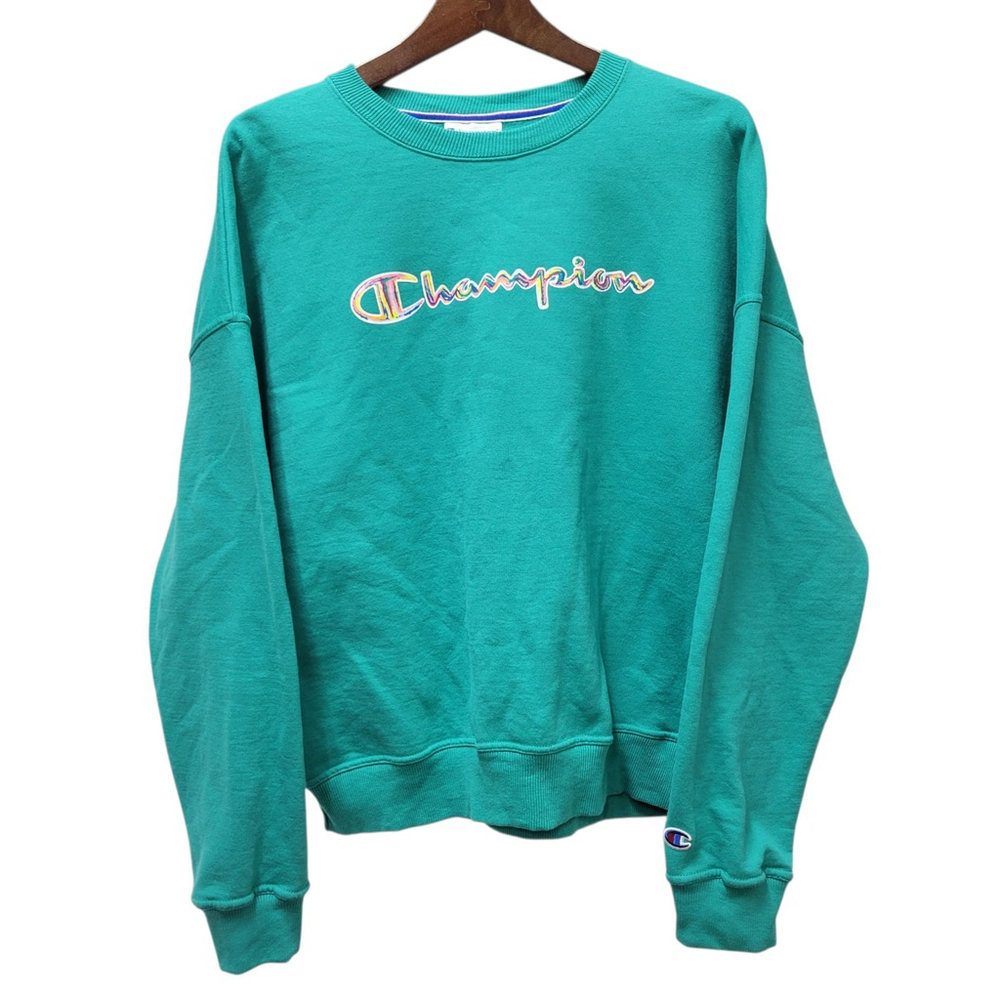 Authentic Champion Women's Long-Sleeves Loose Fitting Pullover Sweatshirt...